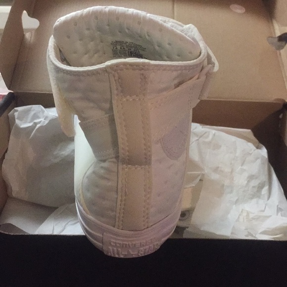 Converse white/white high tops - Picture 4 of 5